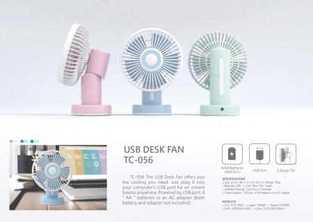 Table Fan USB/Battery operated TC-056