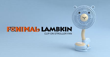 Fanimal (Lamb) Clip-on Stroller Fan USB/Battery Powered - Fanimal (Lamb) Clip-on Stroller Fan USB/Battery Powered TC-036LB