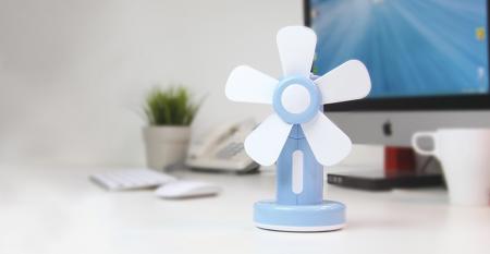 Soft Blade Table Fan USB/Battery Powered - Soft Blade Table Fan USB/Battery Powered TC-055